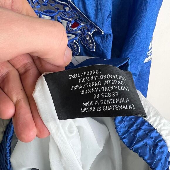 Vintage 90s Kentucky Wildcats Pro Player Royal Blue Gray Wind Breaker Size L - Picture 8 of 8